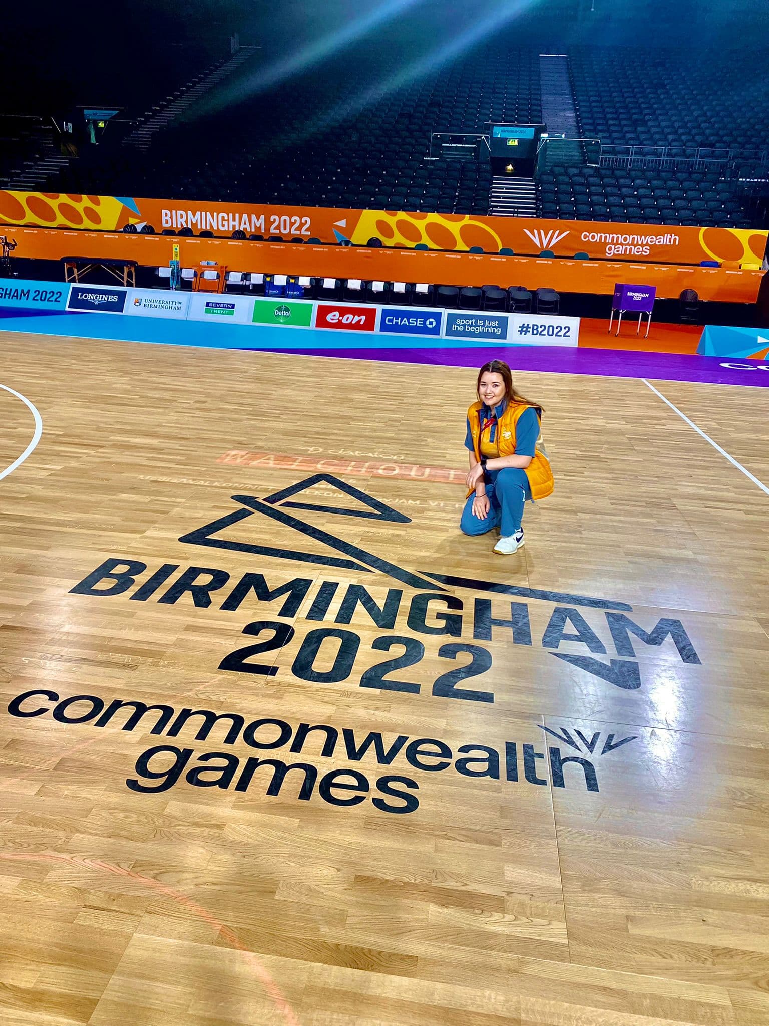 Sophie at the Commonwealth Games